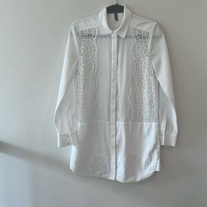 BCBGMAXAZRIA white tunic blouse